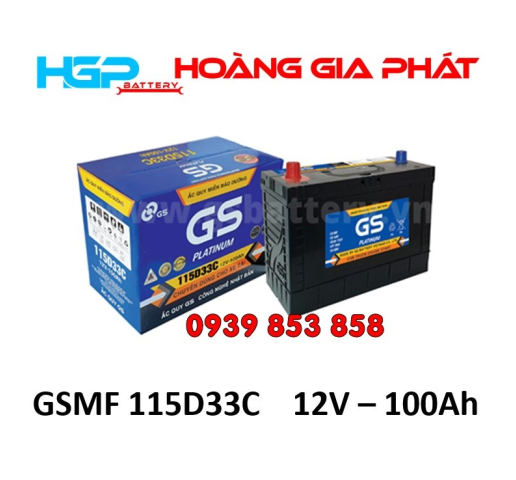 BÌNH ẮC QUY GS MF 115D33C