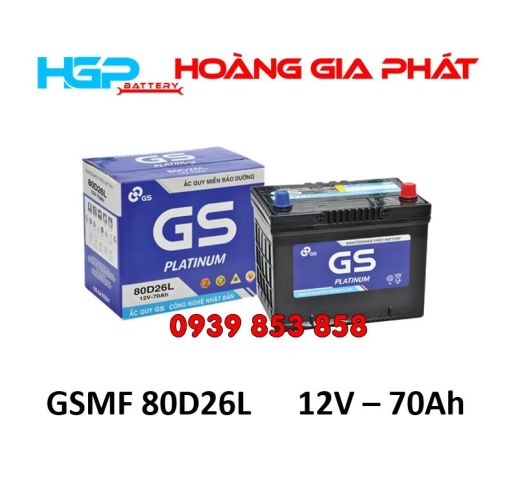 BÌNH ẮC QUY GS MF 80D26L