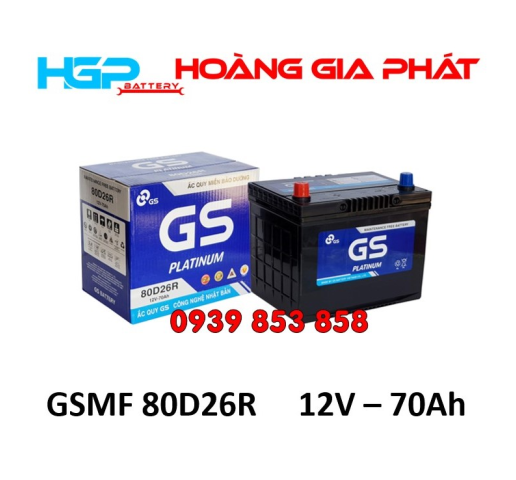 BÌNH ẮC QUY GS MF 80D26R