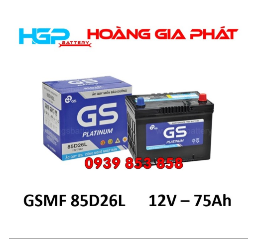 BÌNH ẮC QUY GS MF 85D26L