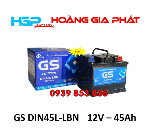 BÌNH ẮC QUY GS MF DIN45L-LBN