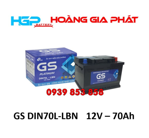 Bình Ắc Quy GS MF Din70L-LBN